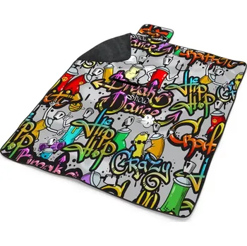 deka Sablio Plážová deka Graffiti: 200x140 cm