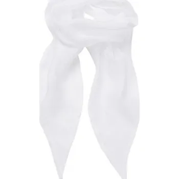 Šátek Premier Workwear Dámský šifonový šátek PR740 White 98 x 16,5 cm