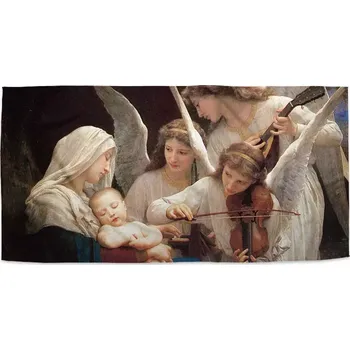 Osuška Sablio Ručník Panna s anděly - William-Adolphe Bouguereau - 50x100 cm