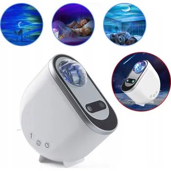 Projektor GALAKTYCZNY PROJEKTOR AURORA S BLUETOOTH REPRODUKTOREM A ČASOVAČEM DO LOŽNICE
