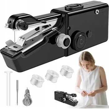 MINI PŘENOSNÝ ŠICÍ STROJ RUČNÍ S PŘÍSLUŠENSTVÍM PRO ZAČÁTEČNÍKY