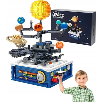 ostatní stavebnice STAVEBNICE SLUNEČNÍ SOUSTAVA HRAČKA EDUKATIVNÍ STAVEBNICE SE SVĚTLEM