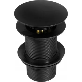 Sifon Zátka umyvadlová klik klak bez přepadu černá nero DEANTE NHC B10A