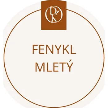 Speciální papír Etiketa Fenykl mletý