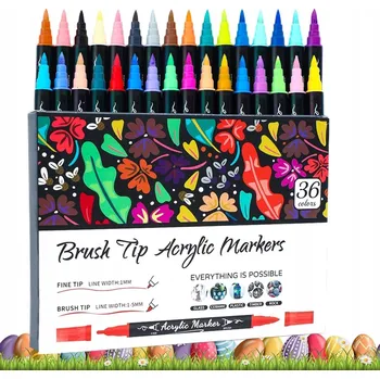 SADA 3 AKRYLOVÝCH FIXY 6 KS FIXY POPISOVAČE S BARVOU