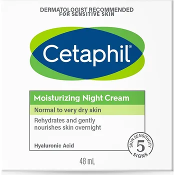 Pleťový krém Cetaphil Hydratační krém na obličej na noc s kyselinou hyaluronovou 48 ml