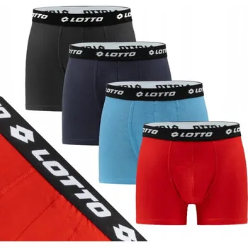 Boxerky LOTTO pánské bavlněné boxerky 4 ks vel. XL mix barev