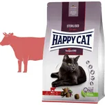 Happy Cat Sterilised Voralpen-Rind / Hovězí 10 kg