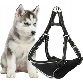 Postroj pro psa Odolné, netlačící postroje pro psy velikosti M s reflexními prvky pro pohodlí a bezpečnost