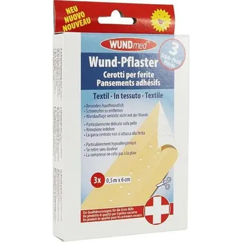 Náplast Wundmed Textilní náplast 0,5mx6cm 3ks IDDRZEX04025