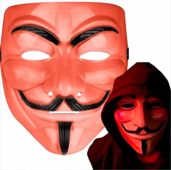 Karnevalová maska Maska Anonymous, V jako Vendeta - metalická