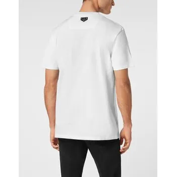 Pánské tričko PHILIPP PLEIN T-Shirt 23467 Bílá Regular Fit XL