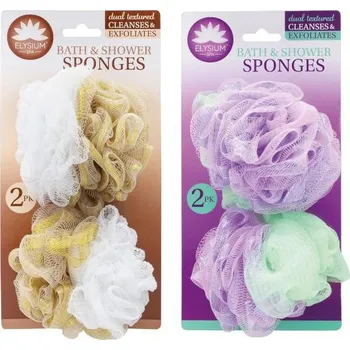 Elysium Spa koupelová mycí houba, mix barev 2ks IDDRZEX05827