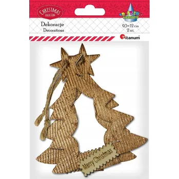 Vánoce Titanum ozdoby na vánoční stromeček, přívěsek 2 ks