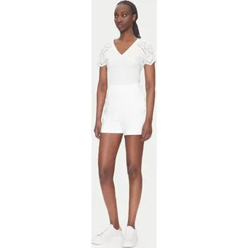 Morgan Šortky z materiálu 251-SHEON Bílá Straight Fit 34