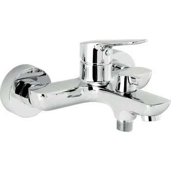 Vodovodní baterie Nástěnná vanová baterie Novaservis Metalia 54 stříbrná