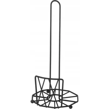 Držák kuchyňských utěrek ČERNÝ KOVOVÝ LOFT STOJAN NA PAPÍROVÉ UTĚRKY DO KUCHYNĚ KLASICKÝ