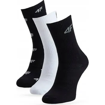 Dámské ponožky 4F 3-BALENÍ DĚTSKÉ PONOŽKY BAVLNA VYSOKÉ / vel 35-37