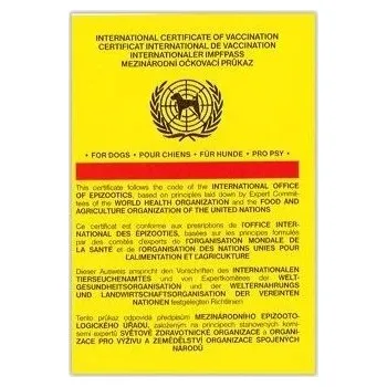 Očkovací průkaz pes MSD mezinárodní 1ks