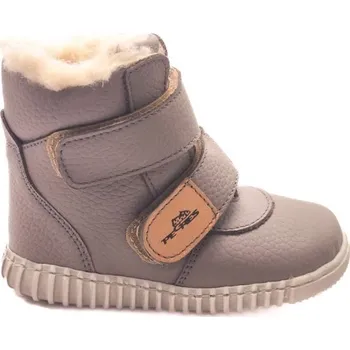 Dětská móda Dětská zimní barefoot obuv PEGRES B 1706 22 Šedá, Bílá, Hnědá