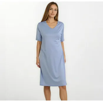 Dámská noční košile TREAT WEAR DÁMSKÁ NOČNÍ KOŠILE - SILKY 2: Modrá 3XL