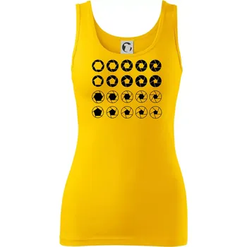 Dámské tričko Foto clony - Dámské tílko - XS ( Žlutá )