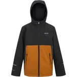 Dětská bunda REGATTA OUTDOORS HILLAIN WARM JR 14Y Černá, Hnědá, Bílá