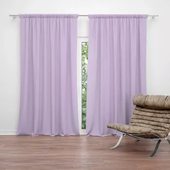 Závěs Sablio Závěs Světle fialová: 2ks 140x250cm