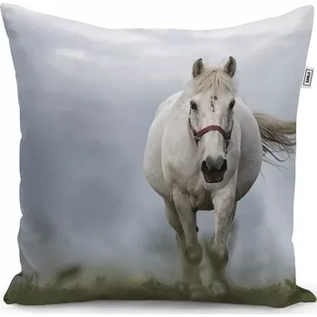 Polštář Sablio Polštář Bílý kůň 3 - 40x40 cm