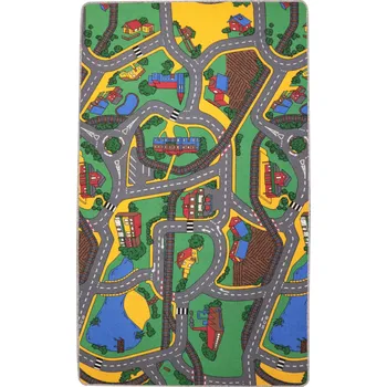 Koberec KOBEREC dětský CESTA ULICE VESNICE 100x200 cm pro Děti TEPLÝ A MĚKKÝ