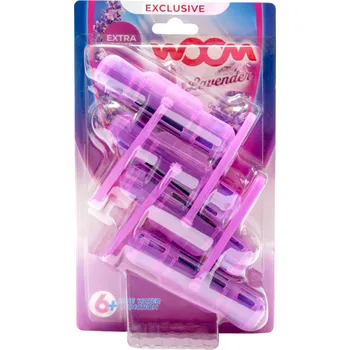 WC čistič wOOm WC závěska 4x50g barvící - Lavender IDDRZEX07500
