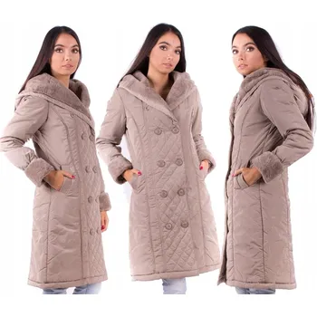 Dámský kabát Rmc dámská bunda parka s kapucí Kabát velikost L