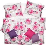 SCANquilt povlečení SATÉN DESIGN pivoine bílorůžová 140 x 200/70 x 90 cm 183864765