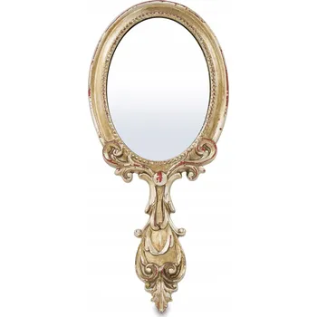 Zrcadlo Zrcadlo do ruky stylové zrcadlo zlaté palácové 24x11x1,5 76174
