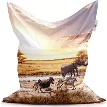 Sedací pytel Sablio Sedací vak Classic Safari - 150x100 cm