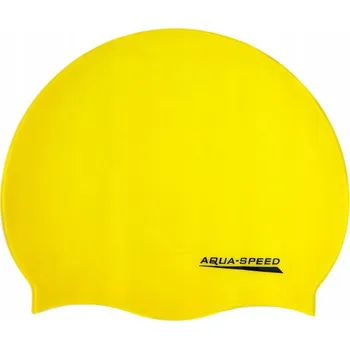 Vodní sport Plavecká čepice pro dospělé Silikonová Aqua Speed žlutá
