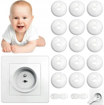 Obraz Zabezpieczenie gniazdek kontaktów zátky, zámek krytky 15 ks s kolíkem