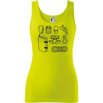 Climbing Wall Gear - Dámské tílko - S ( Limetková )