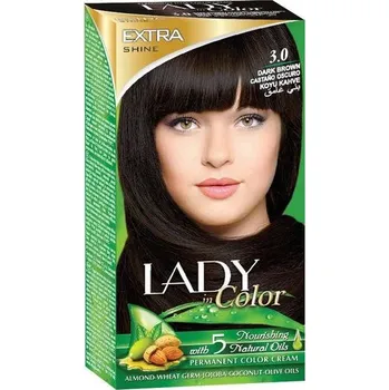 Barva na vlasy Barva na vlasy LADY in Color, 3.0 Tmavě hnědá IDDRZEX08781