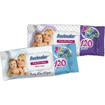 Dětská kosmetika Freshmaker Vlhčené ubrousky pro děti 120 ks IDDRZEX05554