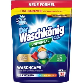Kapsle na praní WaschKönig kapsle na praní Active Proteine 5v1 Universal 32ks IDDRZEX08667