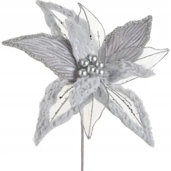umělá květina Dekorativní Umělá květina 35X40 stříbrná Eurofirany