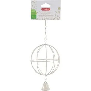 krmítko na seno Zolux Krmítko závěsná koule kovová béžová 11 x 27 cm