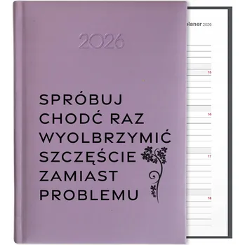 Kalendář Knižní kalendář 2026 A5 FunnyCase fialový