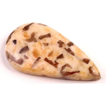 Přírodní kámen Kabošon Grafický Feldspar č.7323 (37x20x6mm)