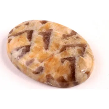 Přírodní kámen Kabošon Grafický Feldspar č.7314 (30x21x6mm)