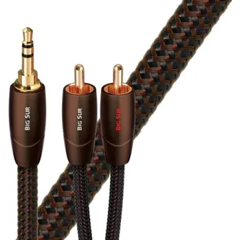 Audio kabel Audioquest Big Sur JR 16m (Propracovaný high-endový audio kabel s konektory 1x 3.5 mm stereo jack - 2x RCA.)