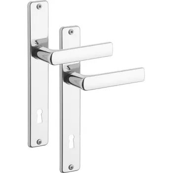 Dveřní kování Rostex 804, Rozteč 72/90, Pro vložku/Pro klíč/WC, Cr-nerez