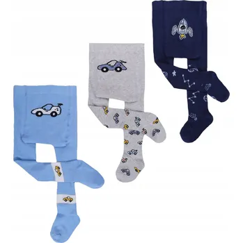 Chlapecké dětské barevné Punčocháče v balení po 3 kusech, velikost 68-74 YOCLUB