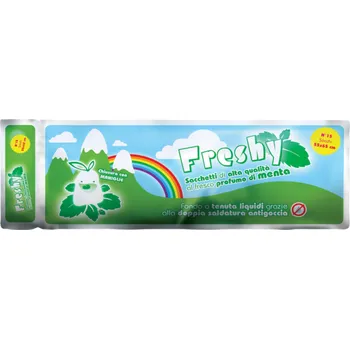 Pytle na odpadky Odpadkové pytle SMP Freshy máta 40L, 15ks IDDRZEX08755